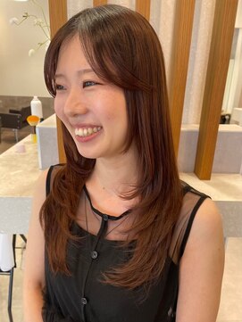 ポジ(poji) 髪質改善カラー　艶カラー　ブラウンカラー　ミディアム