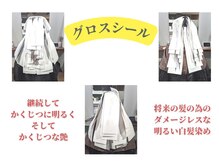 カミエ(kamie)の雰囲気（オリジナルのグロスシールで優しく明るく確実に白髪を染めます☆）