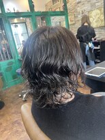 ヘアーラウンジ アンフィ 井土ヶ谷(Hair Lounge Anphi)&nbsp;ランダムパーマ