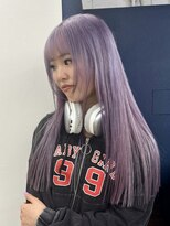 ペールラベンダーダブルカラーケアブリーチハイトーン