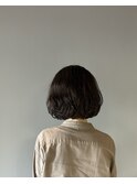 クセをいかした柔らかボブ