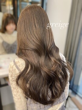 フォンズ(FONS) グレージュカラー/韓国くびれヘア/ロングレイヤーカット