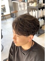 エッジ(EDGE)&nbsp;大分メンズ毛流れニュアンスフェザーパーマ刈り上げショート