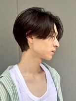 ガーデン 銀座(GARDEN)&nbsp;黒髪センターパートメンズカット　　銀座