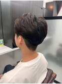 刈り上げ ニュアンス センターパート