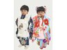 ＊３歳 七五三　被布着付け＋ヘアセット　￥7,700円