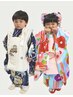 ＊３歳 七五三　被布着付け＋ヘアセット　￥7,700円