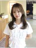 20代30代40代　ふんわり透けバング×ナチュラルレイヤー