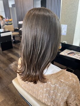 スタイル 皆実店(STYLE) グレージュ/ミディアム/トリートメント/髪質改善