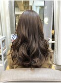 【20代・30代ヘア】レイヤーカット・ミルクティーベージュ
