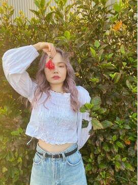 リコヘアー(LiCO HAIR) 那覇/イメチェン/ピンクベージュ/アンブレラカラー/前髪