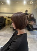 伸ばしかけでもキレイな大人艶感ショートボブスタイル
