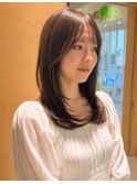内巻きアレンジストレート