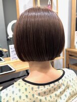 グラッシー センター北店(GLASSI)&nbsp;小顔ミニボブ★インナーカラー★ピンクベージュ×ミルクティー