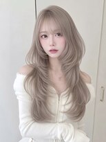 ミラク 町田(MIRAC) ホワイトベージュ×ハッシュカット/韓国ヘア/レイヤーカット