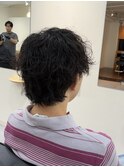 マッシュウルフシャドウパーマツイストスパイラルパーマ