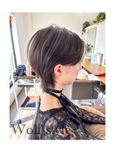 ショートヘアにお勧め★ハイライトカラー★白髪が伸びてきても気にならない白髪ぼかし効果と立体感