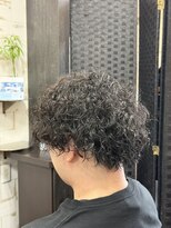 タイズ(Ties)&nbsp;無造作スパイラルパーマ×メンズショート