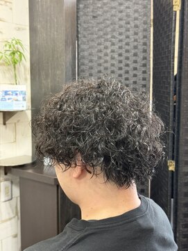 タイズ(Ties) 無造作スパイラルパーマ×メンズショート