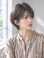 トウカバイエント 南森町(touca by emt)&nbsp;大人ショート/6レベルブラウン/白髪ぼかし/前髪あり