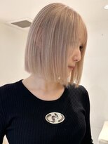 ベレーザ 川越(Beleza)&nbsp;ba17655_ミルクティーベージュハイトーンカラー艶髪レイヤーボブ