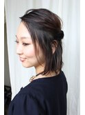 簡単ヘアアレンジ♪ツイストハーフアップ♪