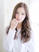 ヘアメイク ナル(hair make nalu) 透け感ベージュのミックスカール