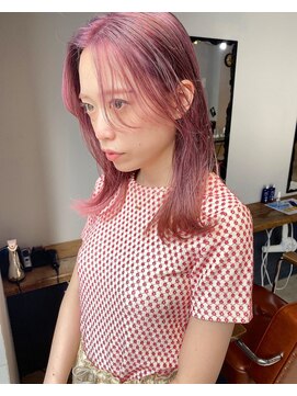 ロティー 天神(loty) 【天神今泉loty】韓国風ハイトーン×ビビットピンクラベンダー