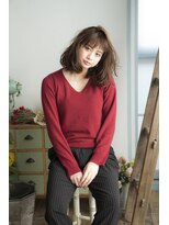 ミエル ヘア 新宿(miel hair) 〈mielhair新宿〉艶カラー ニュアンスミディ TOKIO