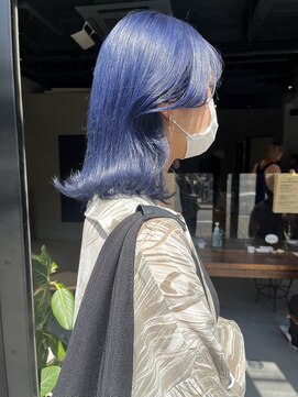 ヘアー アイス ルーチェ(HAIR ICI LUCE) ブルーカラー　ブルーアッシュ　コバルトブルー　/中西