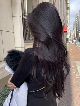 ノラギンザユー(NORA GINZA/U) レイヤーカット顔まわりカットロングヘア巻き髪ハイレイヤー