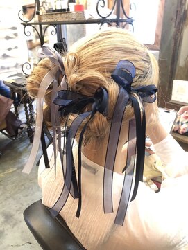 オートゥール(hair room Auteur) リボンアレンジ特別なイベントに◎