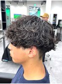 guest snap 刈り上げ前下がりマッシュ×波巻きパーマ