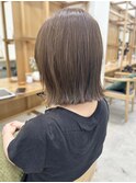 say.黒髪ボブルフネビージュ小顔ワンレンタッセル韓国風ベージュ