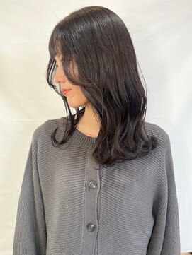 ヘアメイク ミチ 富田店(HAIRMAKE MICHI) 【MICHI富田店 杉本郁美】顔周りカット 韓国ヘア ダークアッシュ