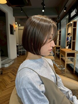 アイスバーグ ウェスト 清澄白河(eyesburg W/est) 20代30代ミニボブココアブラウン小顔美肌ストレート丸み