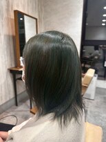 エヌアンドエー 杉戸高野台店(N&A)&nbsp;抜け感×おしゃれ感　個性あふれるグリーンハイライト/ブリーチ