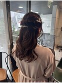 お呼ばれヘアハーフアップ【井澤彩】