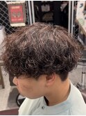 マッシュ×波巻きスパイラル×ブラウン