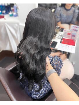ミシェリー 新宿店(misherry) 大人可愛い地毛風ストレート黒髪艶感ロング小顔似合わせレイヤー