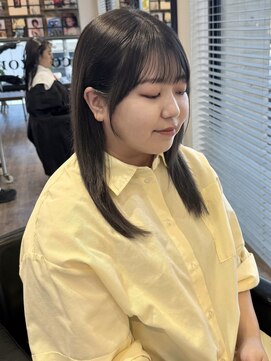 コラソン(corazon) 前髪縮毛矯正＋顔周りカット＋グレージュカラー