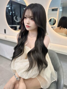 ラピス 福岡天神店(Lapis) ダークグレージュ×エクステ80枚