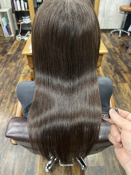 透け感ベージュ×髪質改善メテオカラー