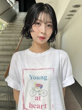 ボブパーマ/ニュアンスパーマ/顔まわりレイヤー/ウェーブヘア