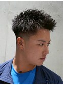 MEN'S/アップバングショート×フェード/ベリーショート