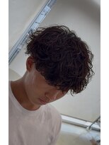 フィフスパーク(fifth PARK)&nbsp;渋谷波巻きスパイラルパーマメンズパーマfifthマッシュウルフ