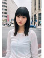 ヘアーアンジェ 南矢野目店(Hair ange)&nbsp;ブルーブラック×イルミナカラー×N.(エヌドット)《福島市》-24