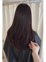 ヘアメイク シュシュ(Hair make chou chou)&nbsp;ピンクブラウン　ワンカラー　髪質改善トリートメント