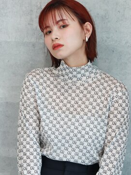 ルー ハナレ(Luu HANARE) ぱつっとボブ/透明感カラー/暖色カラー/髪質改善/神戸/岡本