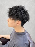 一宮/妙興寺駅/稲沢　動きと束感が映えるツイストパーマ
